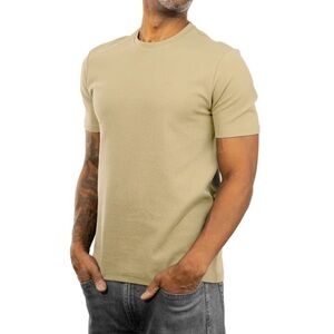 Calvin Klein Men's Microwaffle T-shirt - Beige